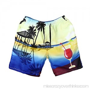 Zoilmxmen Mens Wear 3D Print Beach Shorts Men's Pants Large Size Creative Swimming Pants Casual Summer Surf Sports Shorts Blue B07KM75RBR